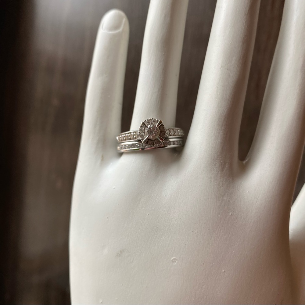 Helzberg 14KW 1/2 CTW Diamond Ring, Engagement Wedding, Bridal - Picture 14 of 17